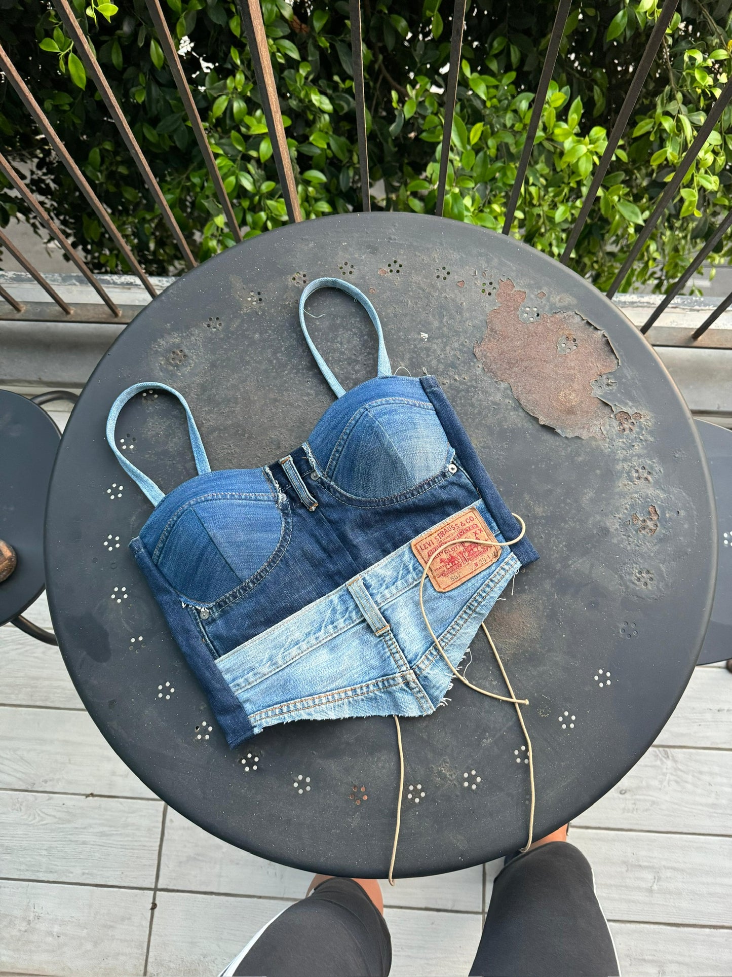 DENIM CORSET