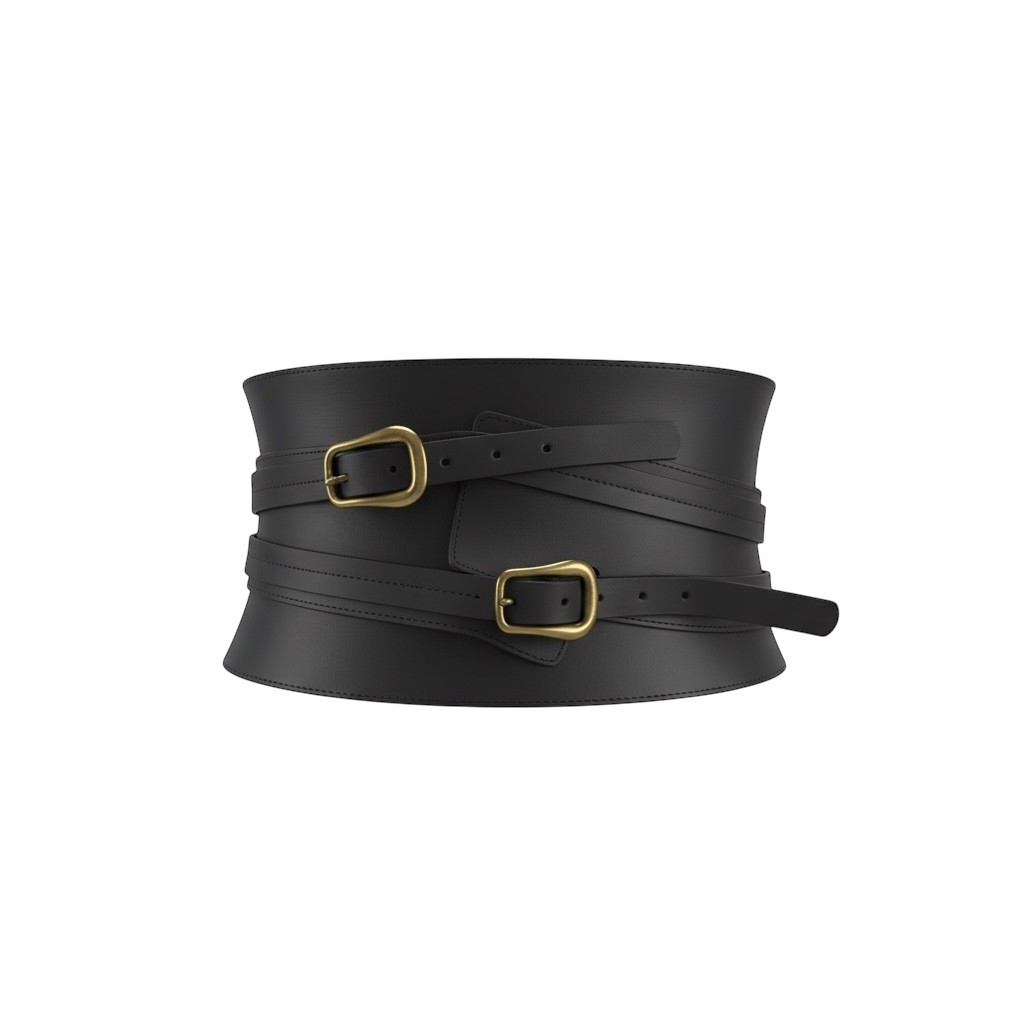 belt-leather-front-view./Belt Leather premium adjustable fashion accessory front view