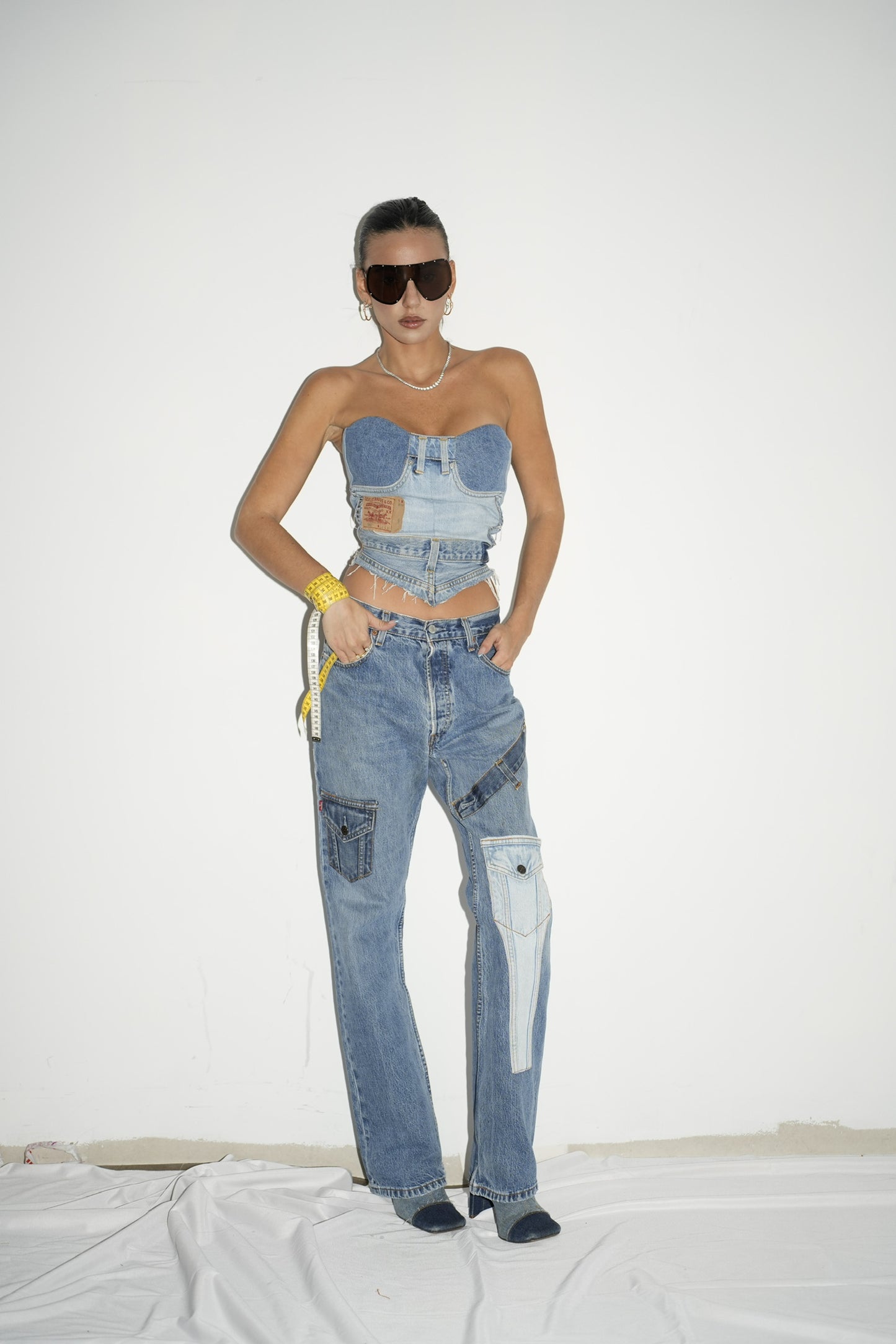DENIM CORSET