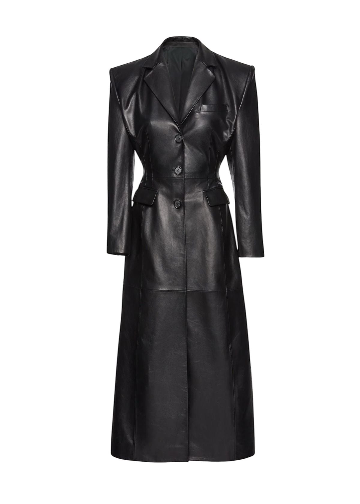 LEATHER LONG COAT