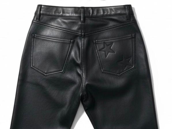 Leather stretchy vegan latex Flare